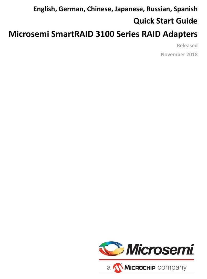 Microsemi SmartRAID 3100 Series User manual
