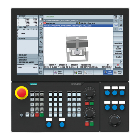Siemens SINUMERIK 840D pl User manual