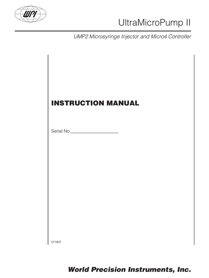 WPI UltraMicroPump II instruction manual