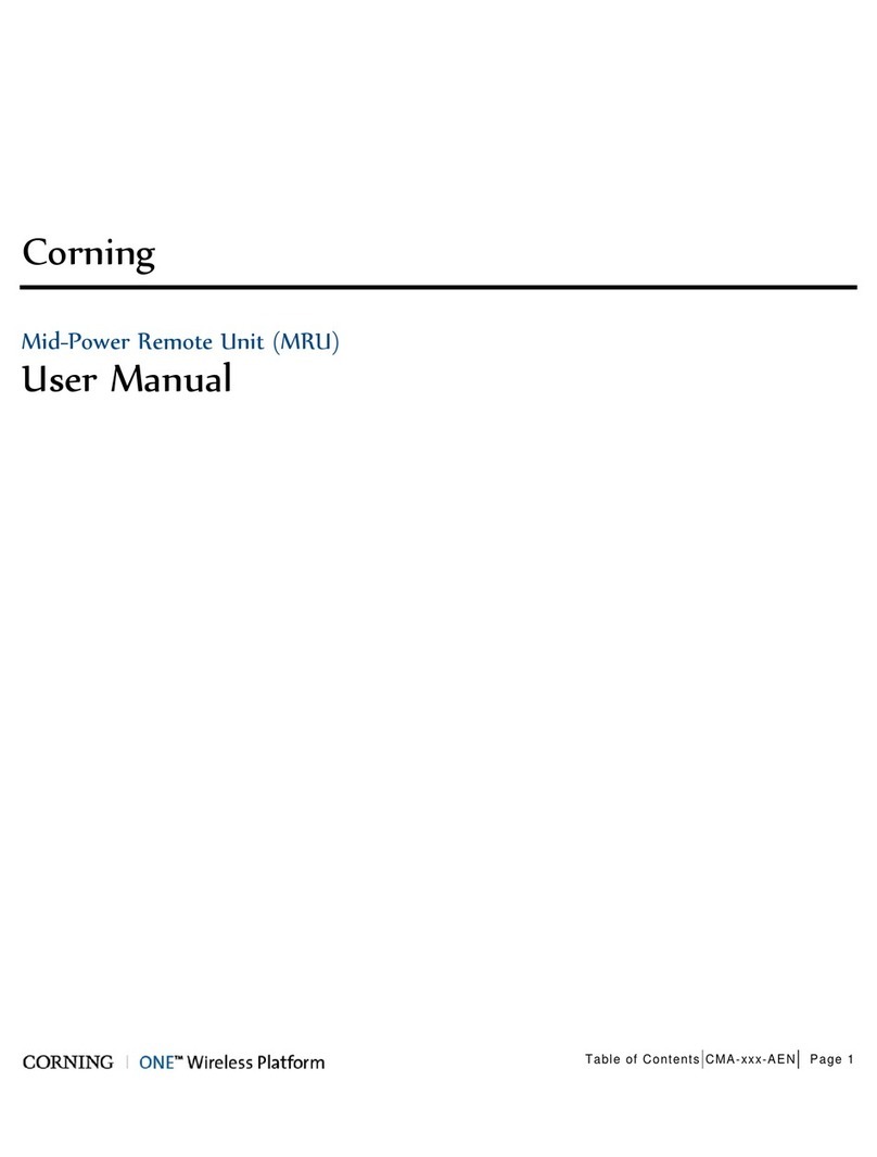 CORNING ONE user manual
