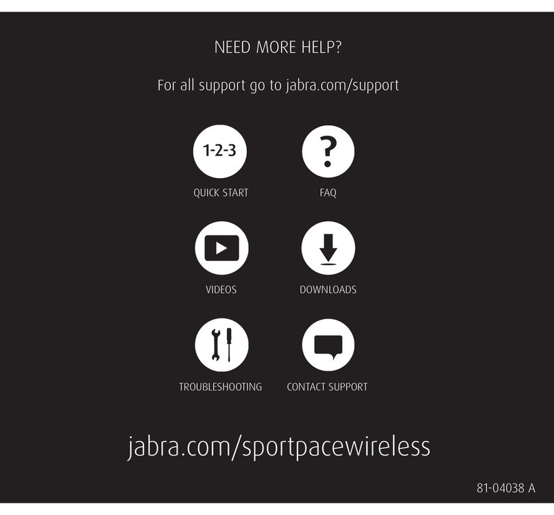 Jabra Sport Pace Wireless Specification sheet Jabra Sport Pace Wireless Specification sheet