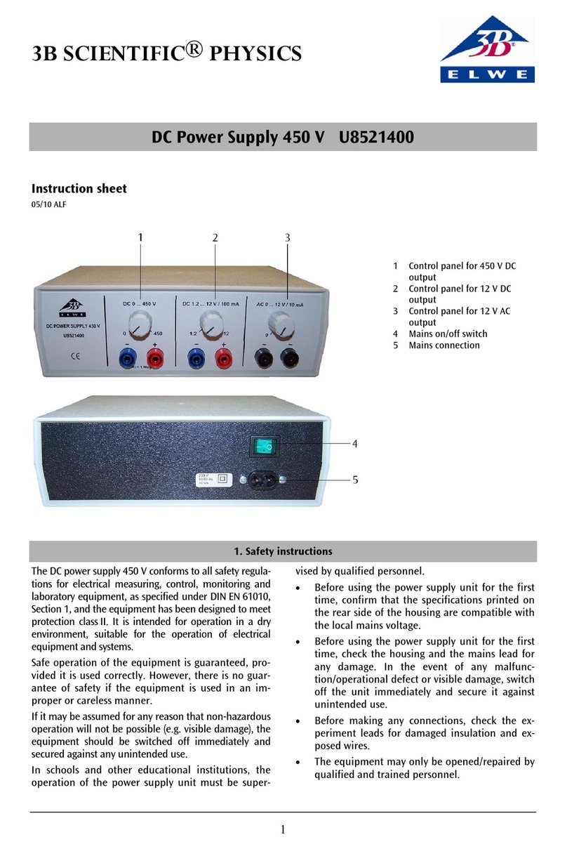 3B SCIENTIFIC U8521400 instruction sheet
