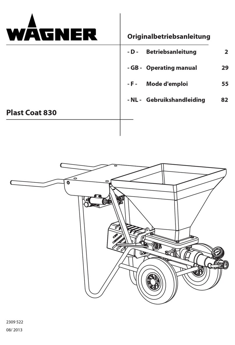 WAGNER Plast Coat 830 operating manual
