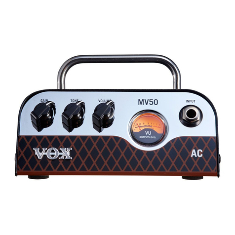 Vox MV50 High Gain User manual