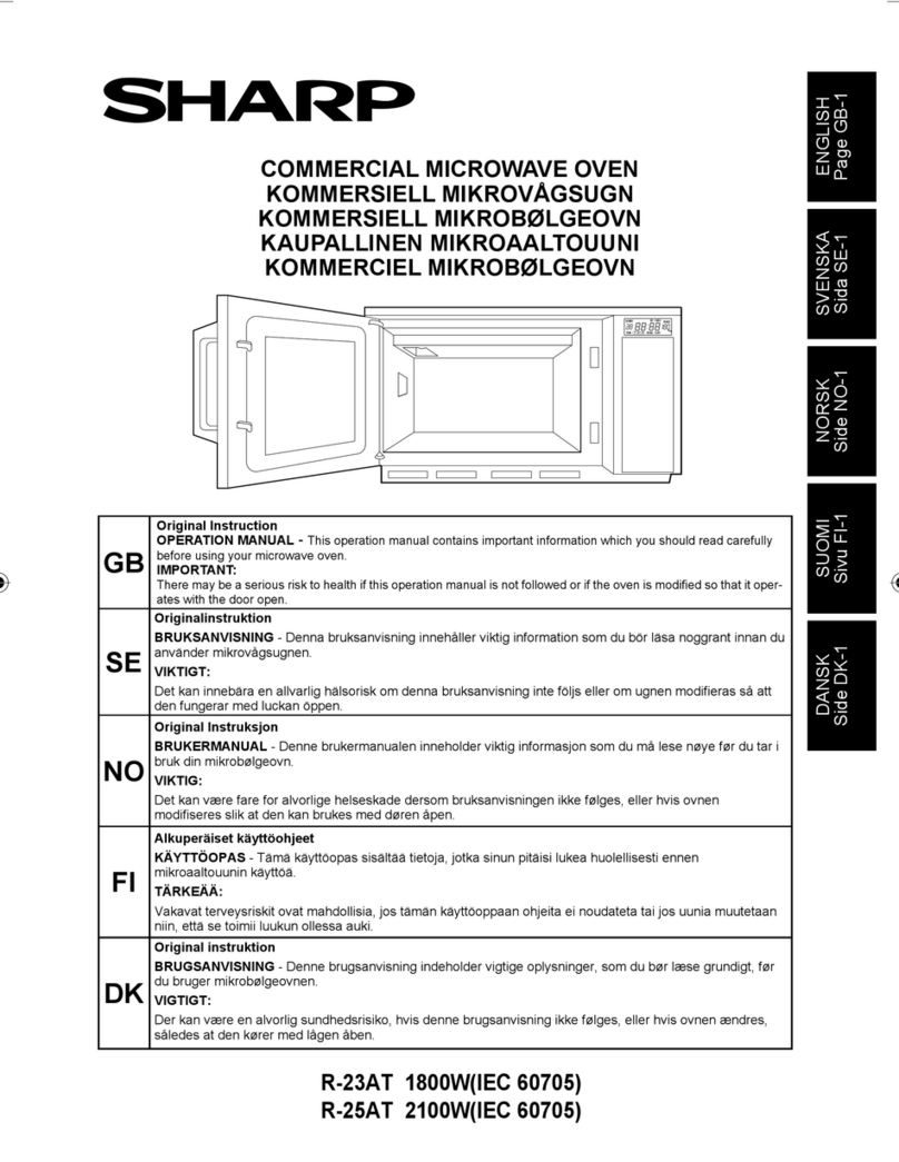 Sharp R-23AT Operation instructions Sharp R-23AT Operation instructions