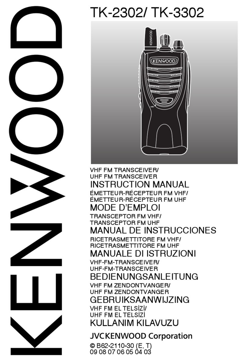Kenwood TK-2302 User manual Kenwood TK-2302 User manual