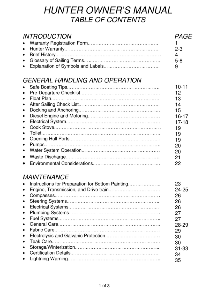 Hunter H426 User manual