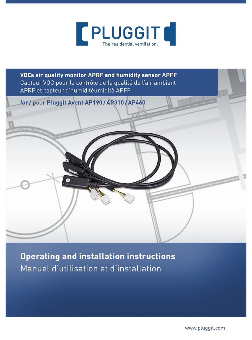 Pluggit APFF Operating and installation instructions