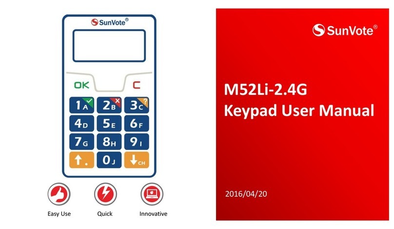 SunVote M52Li-2.4G user manual