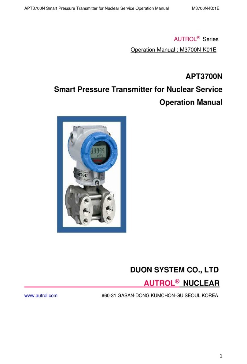 Duon System Co., Ltd AUTROL APT3700N Series Operation manual