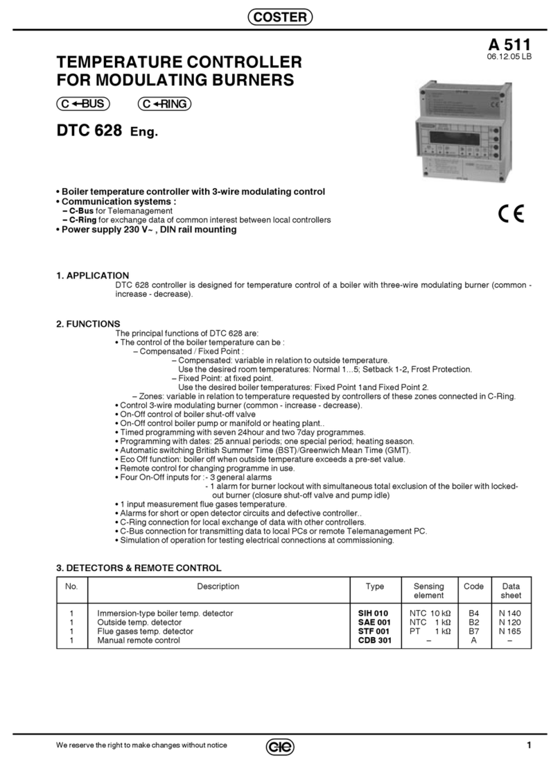 Coster DTC 628 instructions