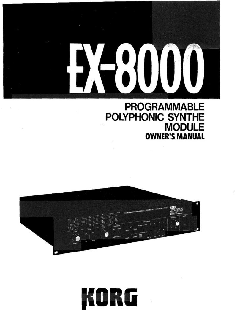 Korg EX-8000 owner's manual