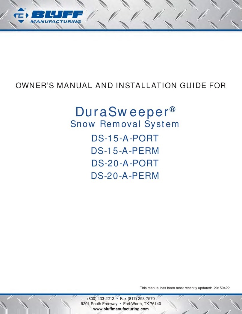Bluff DuraSweeper series Owner's manual and installation guide