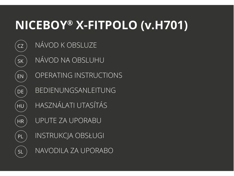 Niceboy X-Fitpolo H701 operating instructions