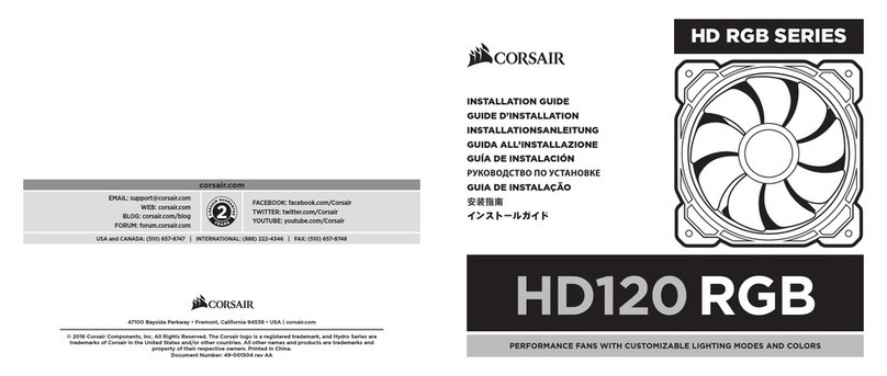 Corsair HD RGB Series User manual Corsair HD RGB Series User manual