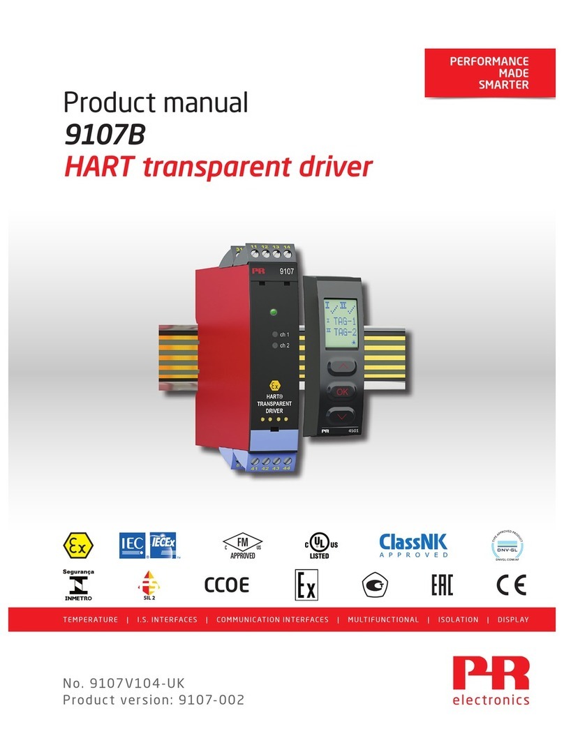 PR electronics 9107B product manual