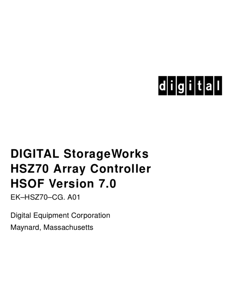 Digital Equipment StorageWorks HSZ70 Instruction sheet