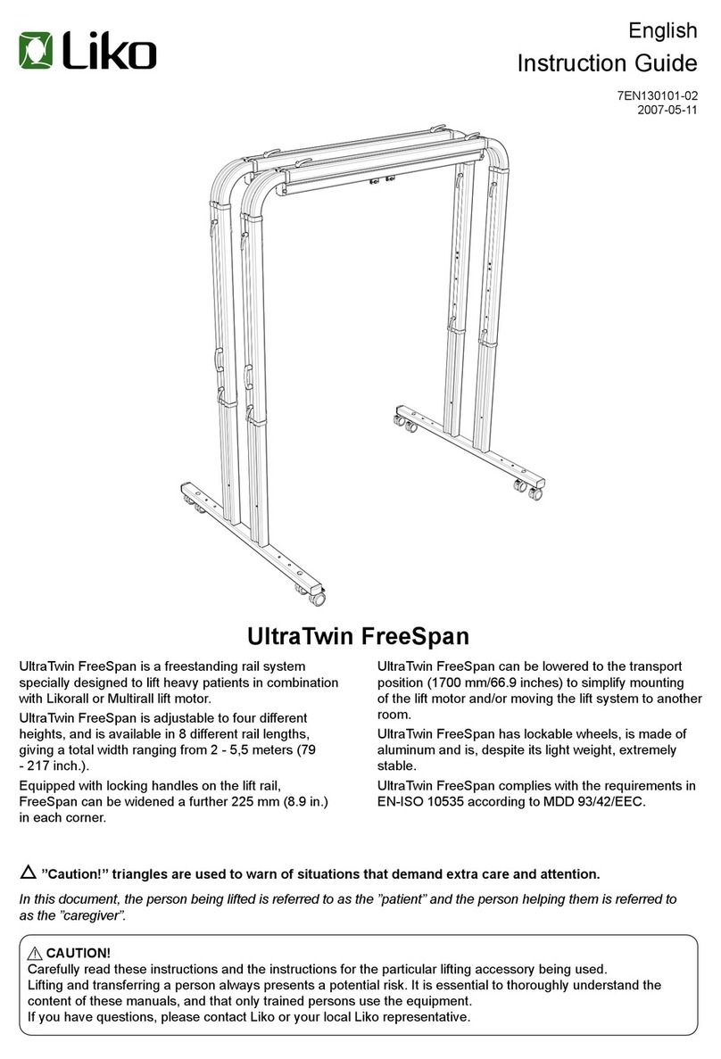 Liko UltraTwin FreeSpan Instruction guide