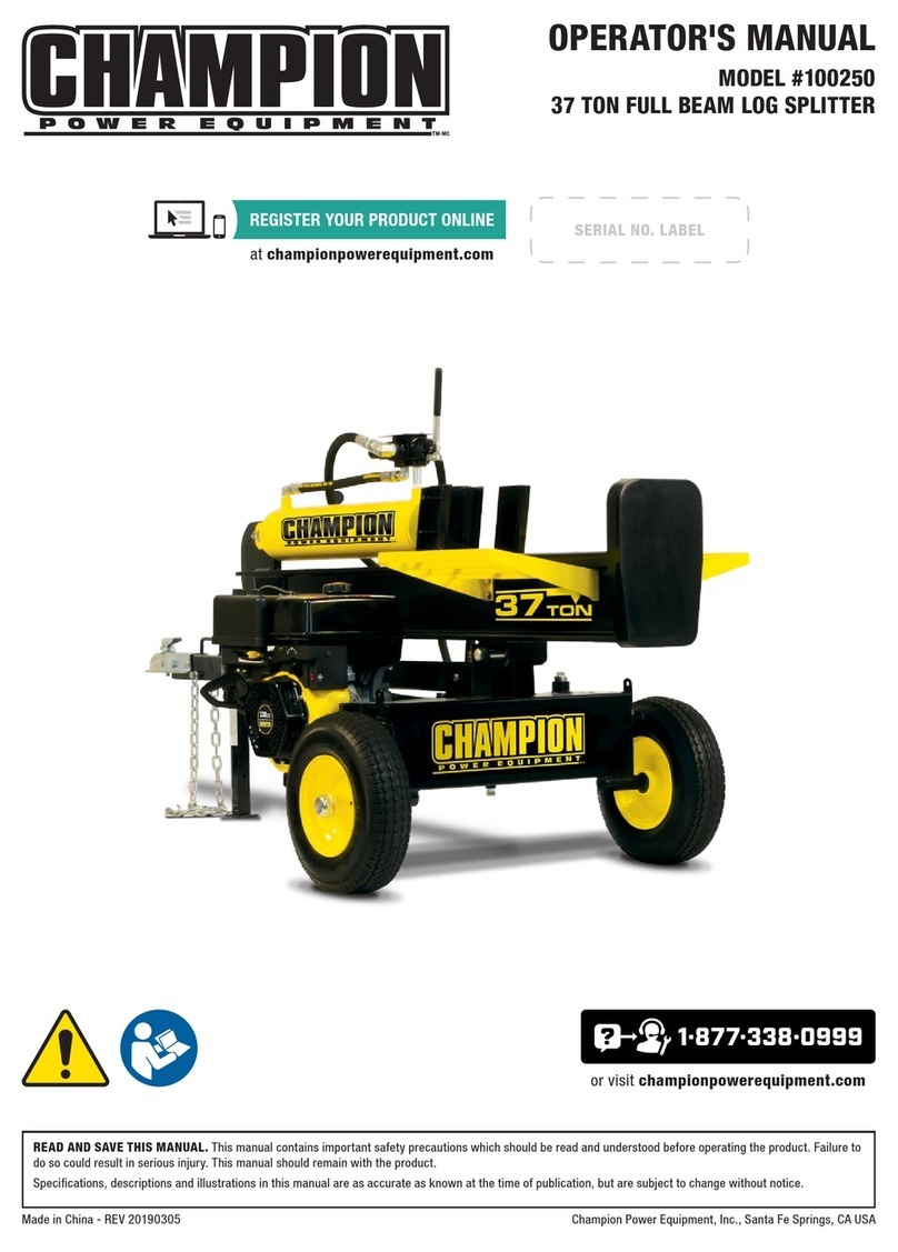 Champion 100250 Operator's manual
