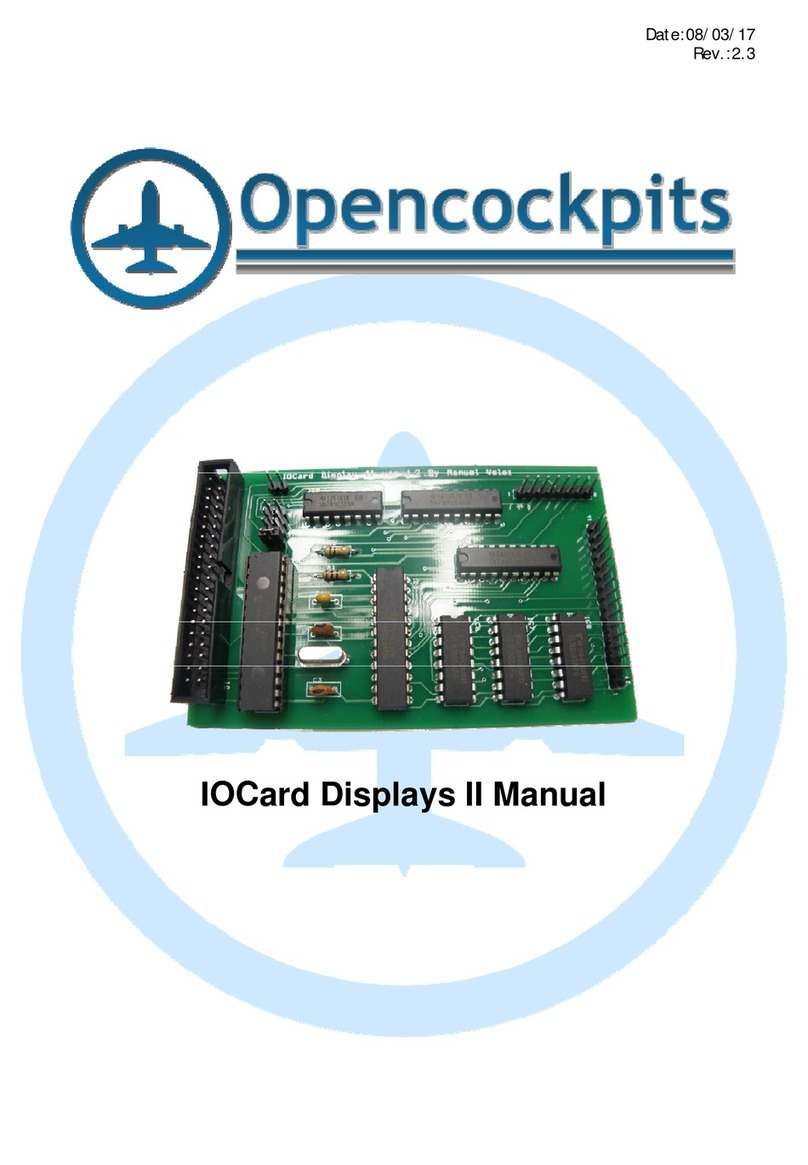 Opencockpits IOCard Displays II manual Opencockpits IOCard Displays II manual