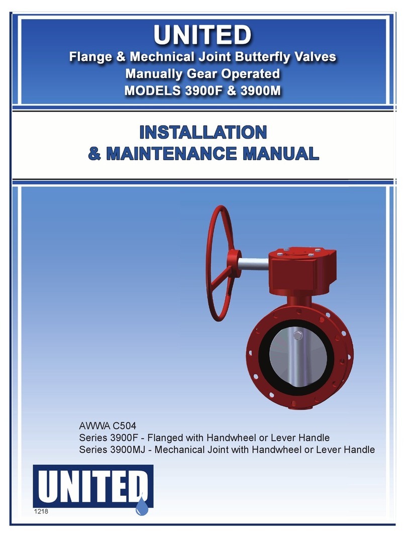 UNITED 3900F Series Installation & maintenance manual