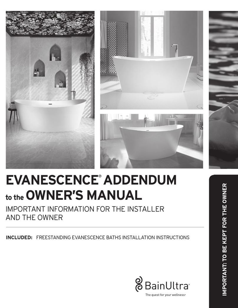 BainUltra EVANESCENCE 6634 Installation and operating instructions