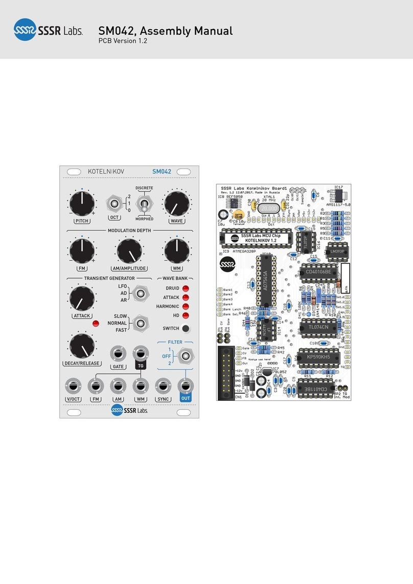 SSSR Labs SM042 Assembly manual