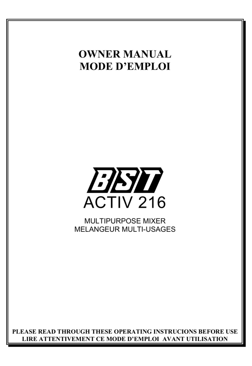 BST ACTIV 216 User manual