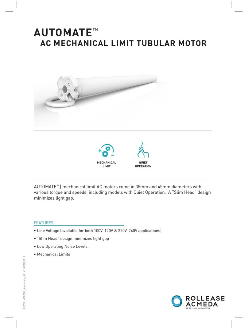 rollease acmeda AUTOMATE Installation manual