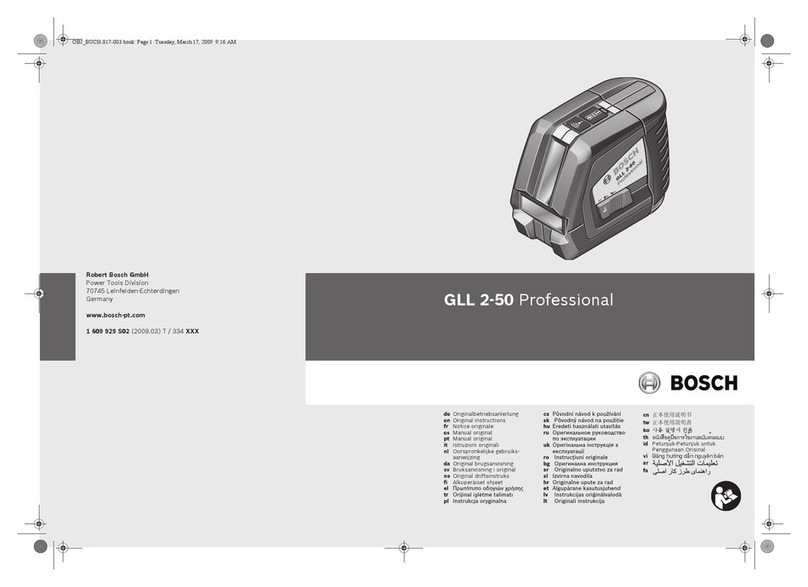 Bosch GLL 2-50 Professional Original instructions