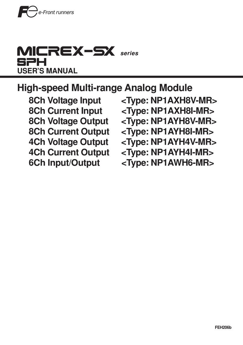 Fuji Electric MICREX-SX series user manual Fuji Electric MICREX-SX series user manual
