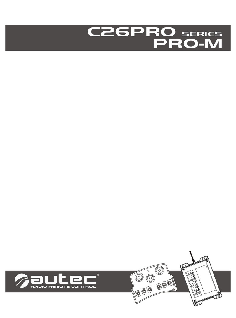 AUTEC C26PRO SERIES User manual AUTEC C26PRO SERIES User manual