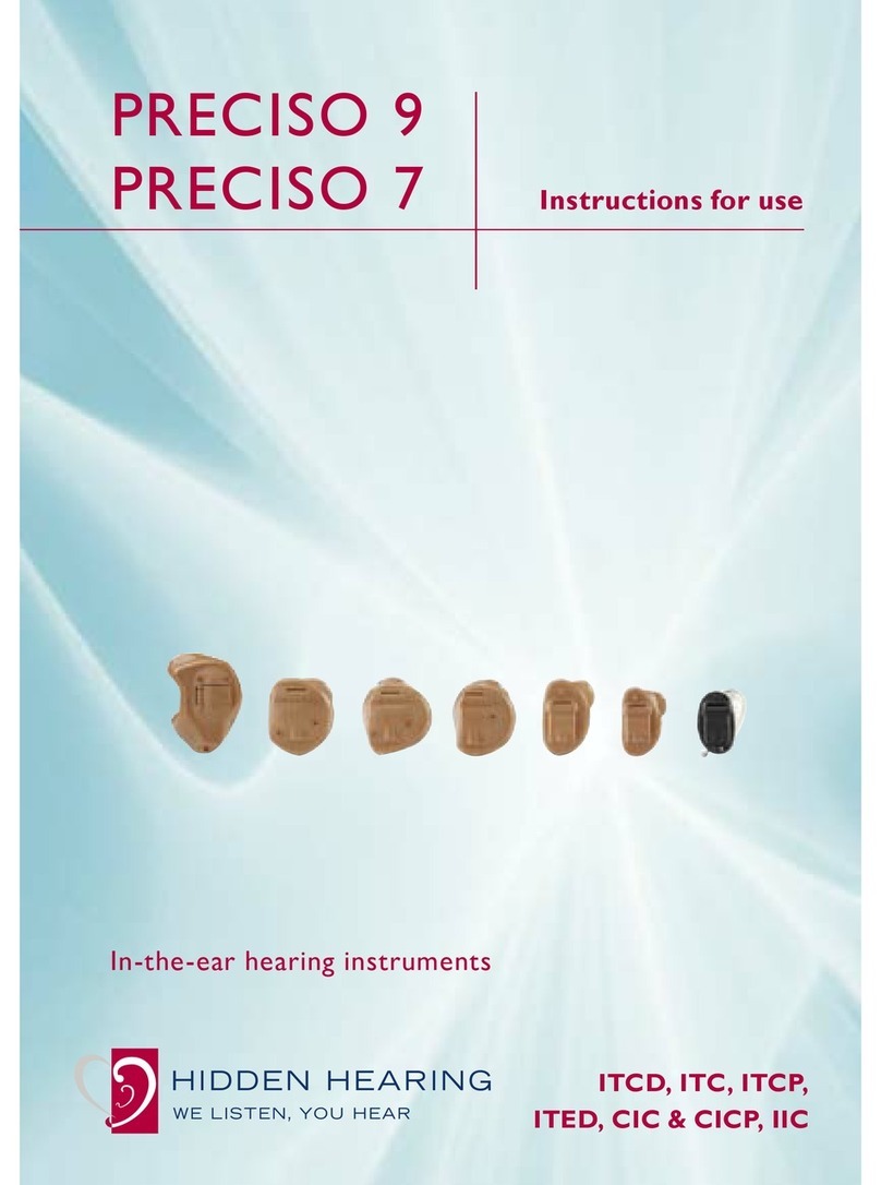 Bernafon PRECISO 9 ITED User manual