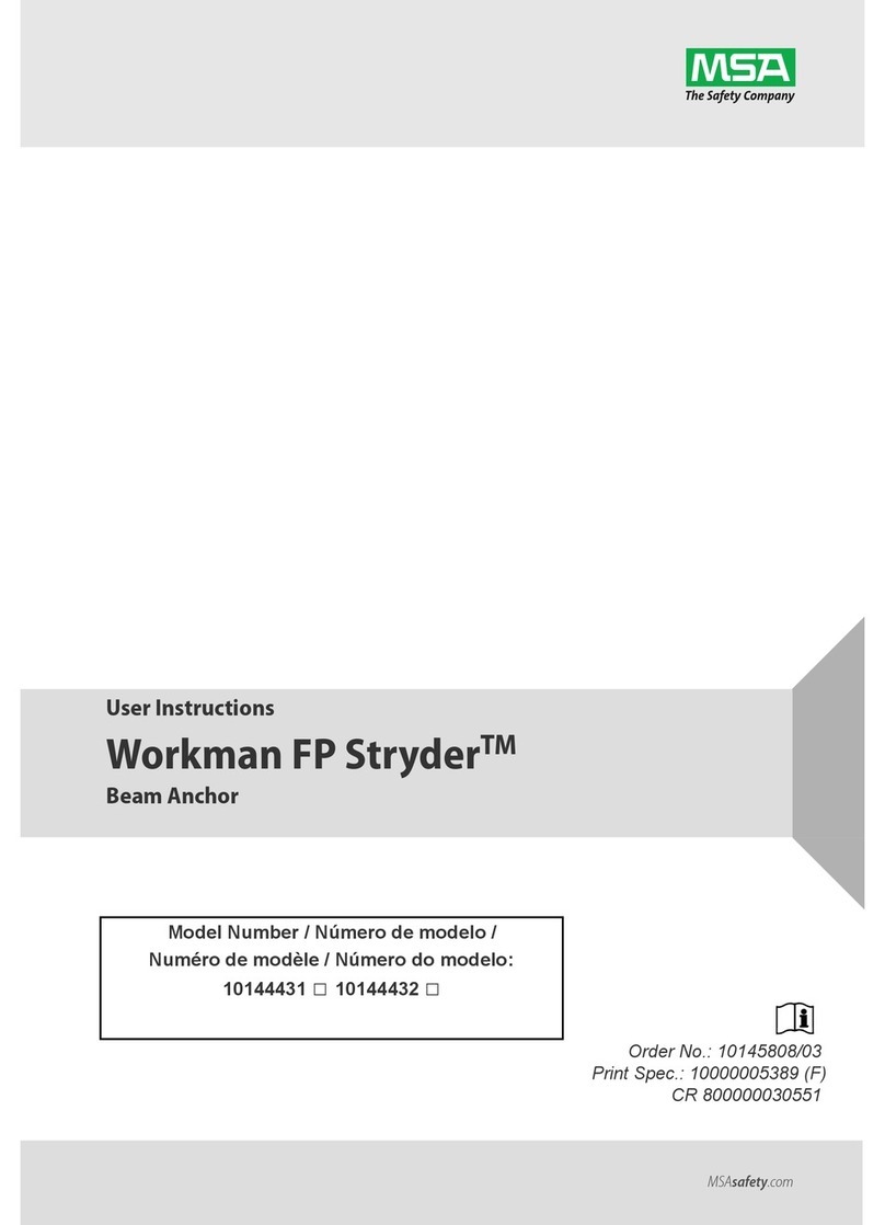 MSA Workman FP Stryder 10144431 User instructions