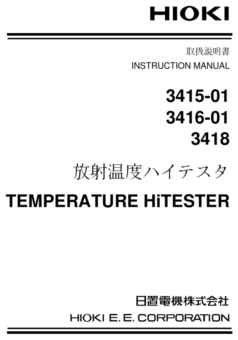 Hioki 3415-01 instruction manual