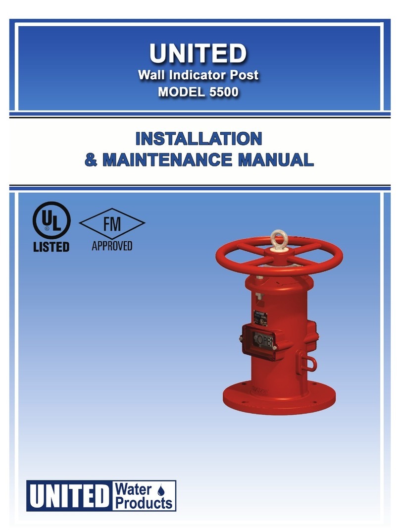 UNITED 5500 Installation & maintenance manual