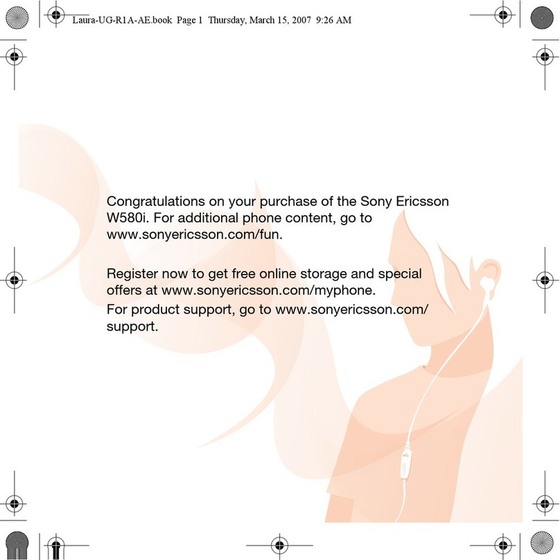 Sony Ericsson Walkman W580i user guide
