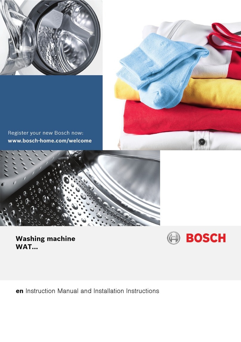 Bosch WAT series Instruction manual and installation instructions Bosch WAT series Instruction manual and installation instructions