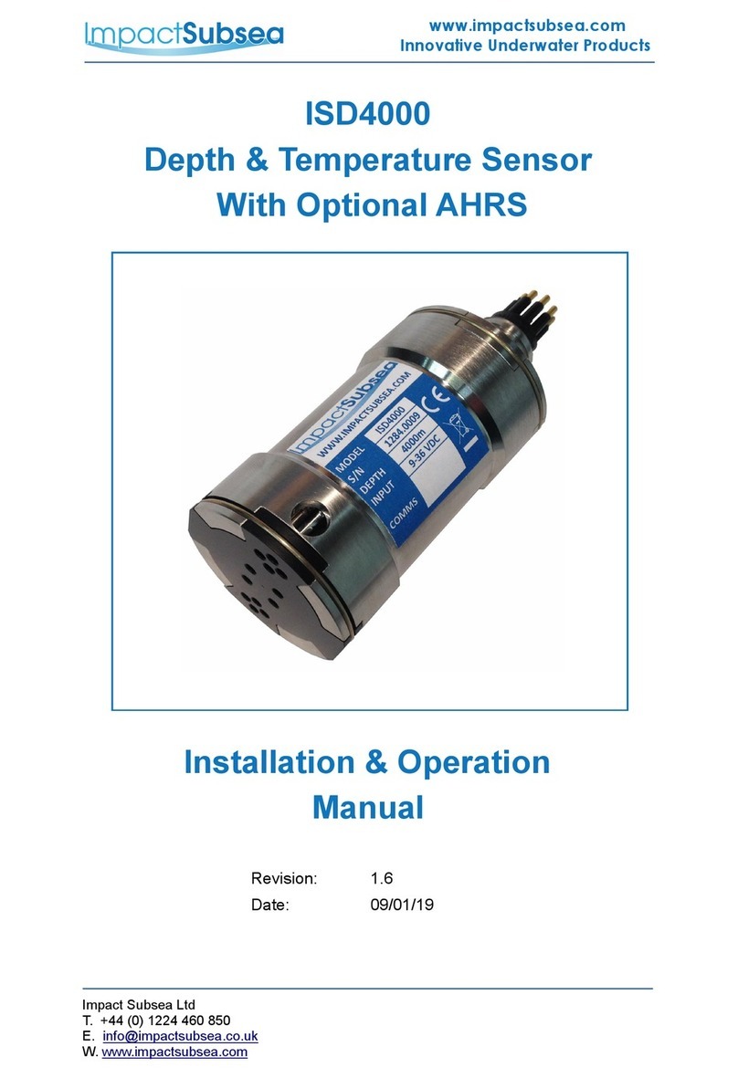 Impact Subsea ISD4000 Installation & operation manual