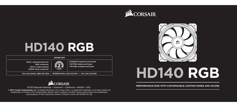 Corsair HD140 RGB User manual