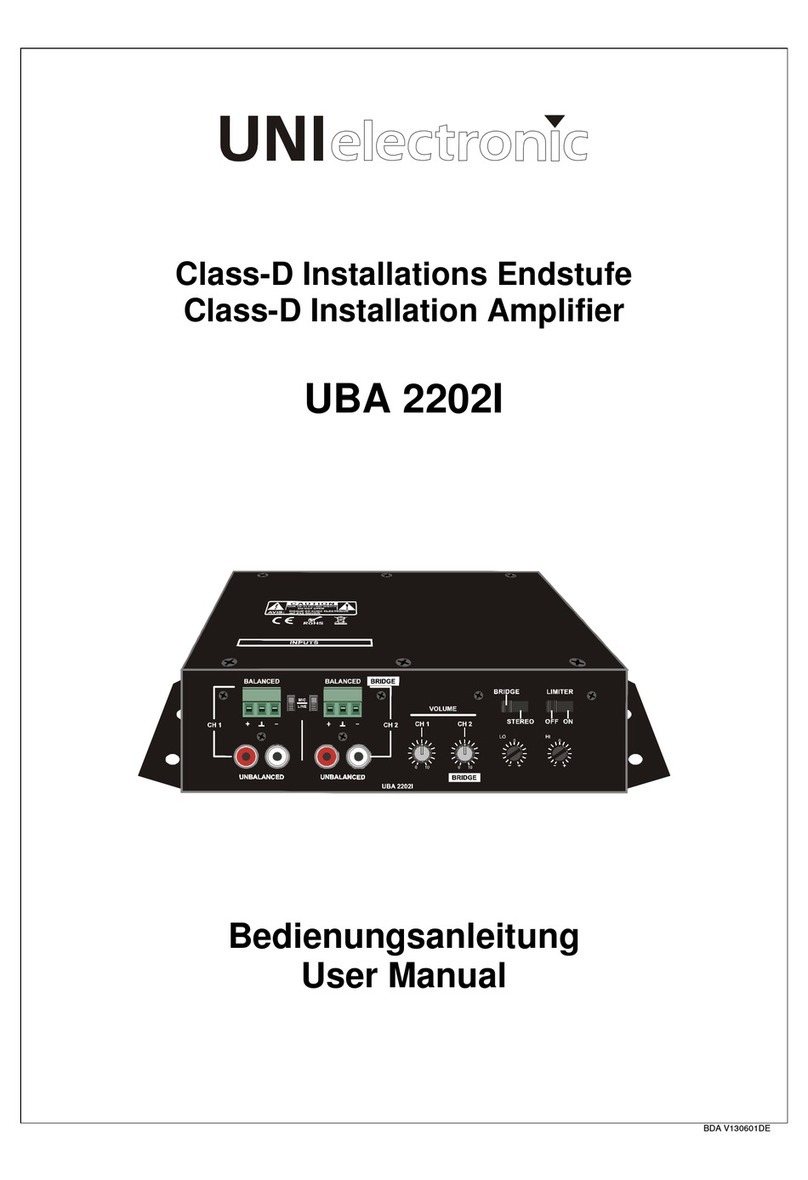 UNI electronic UBA 2202I User manual