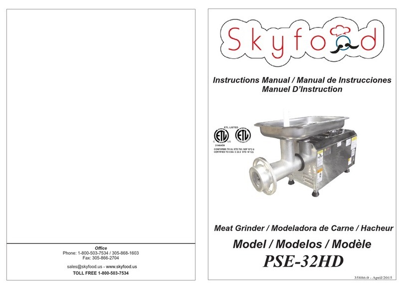 Skyfood PSE-32HD User manual