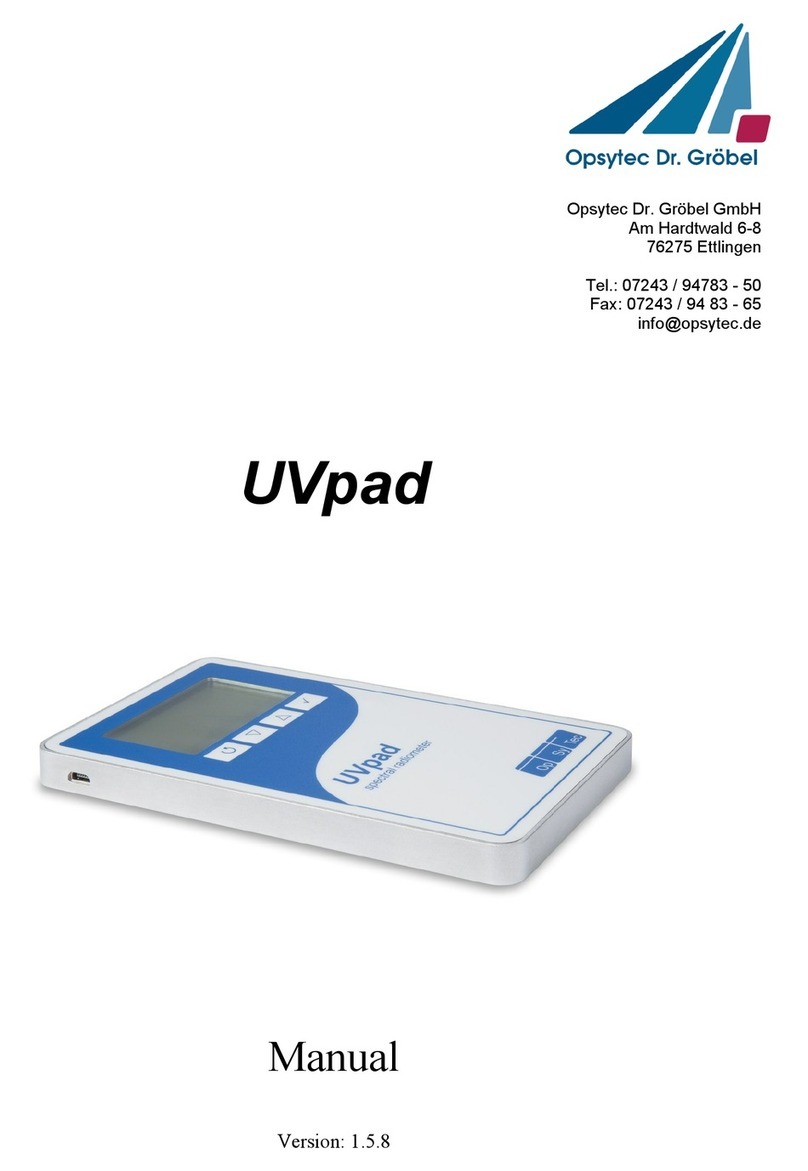 Opsytec UVpad manual