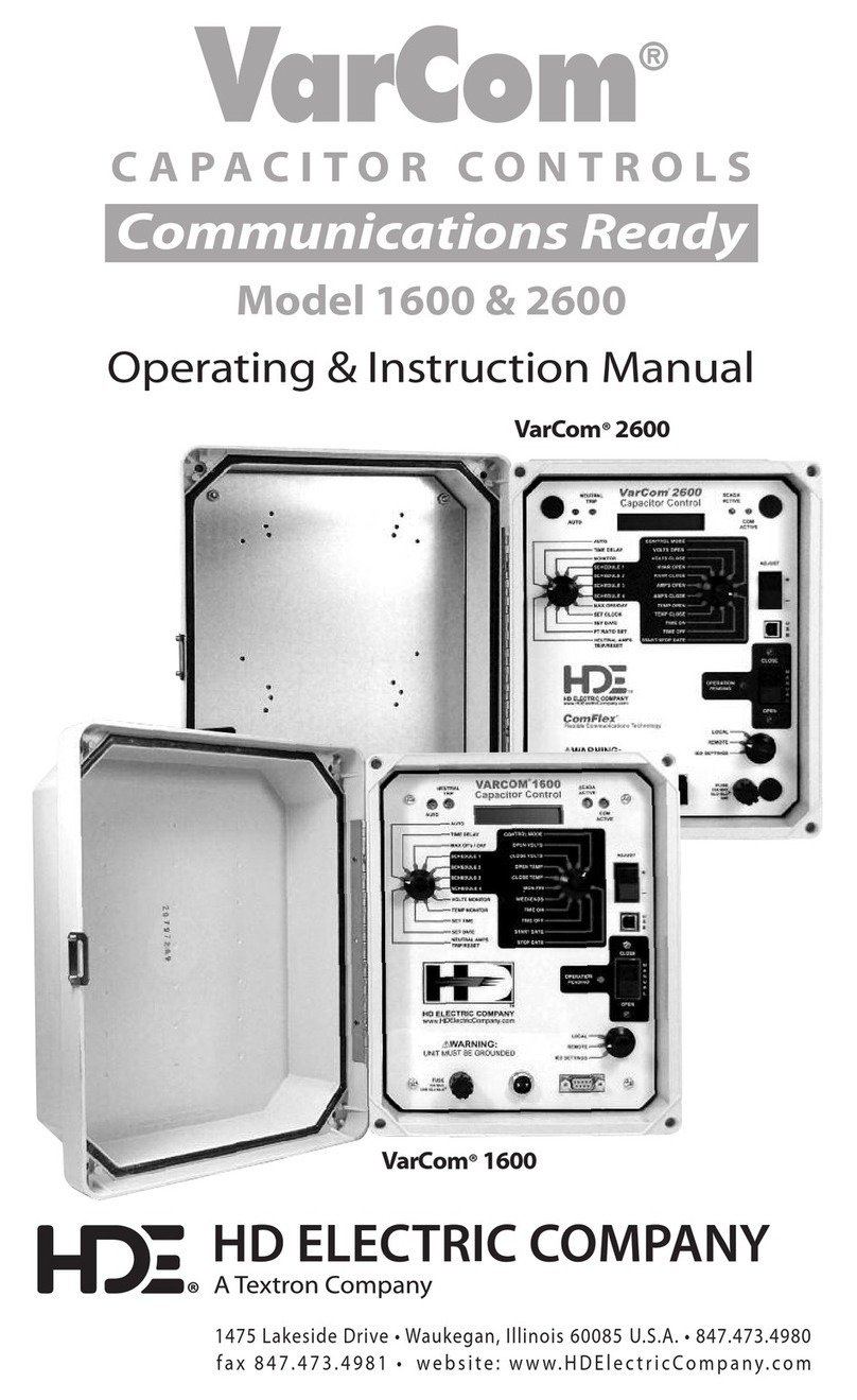 HD Electric VarCom 1600 Operating instructions manual
