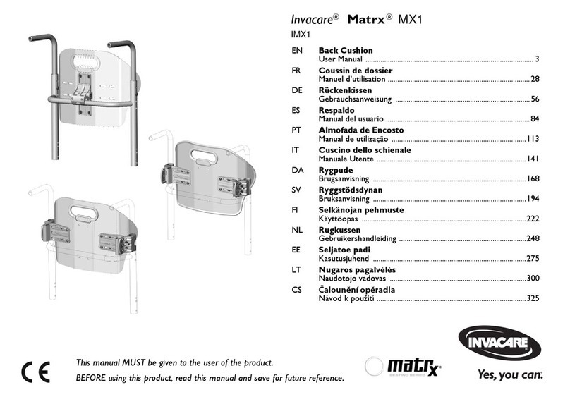 Invacare Matrx MX1 User manual