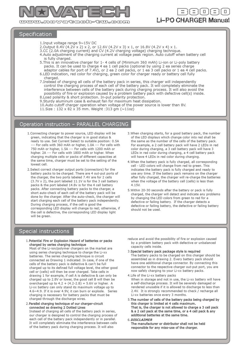 Novatech B8080 manual
