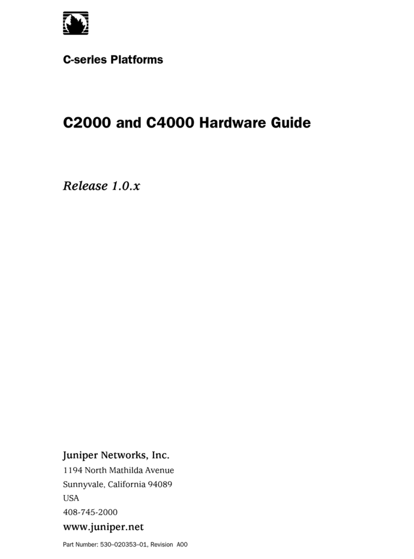 Juniper C2000 Installation instructions