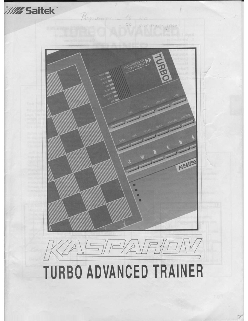 Saitek Kasparov Turbo Advanced Trainer User manual