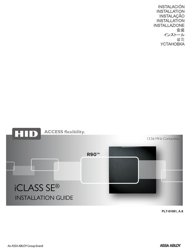 HID iCLASS SE R90 installation guide
