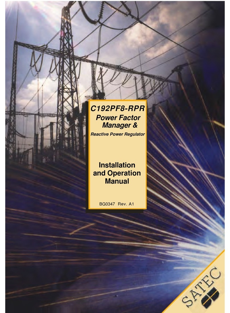 Satec C192PF8-RPR Installation and operation manual